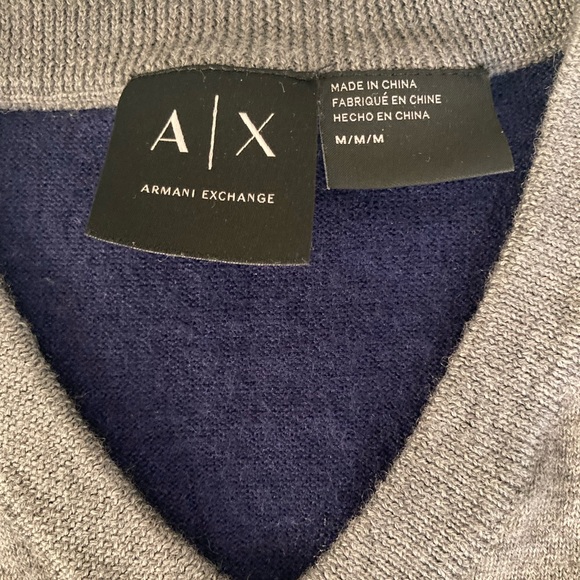 Medium Blue Armani exchange sweater - Picture 2 of 4